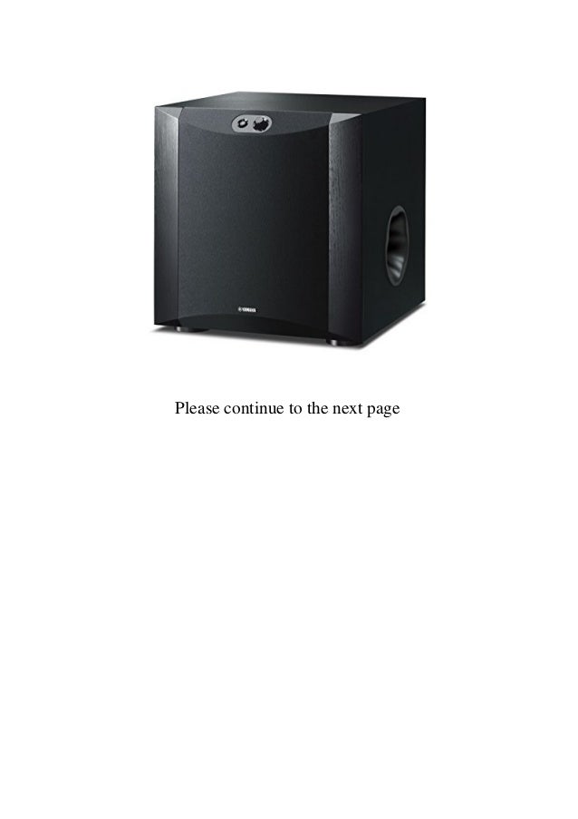 yamaha sw300 subwoofer