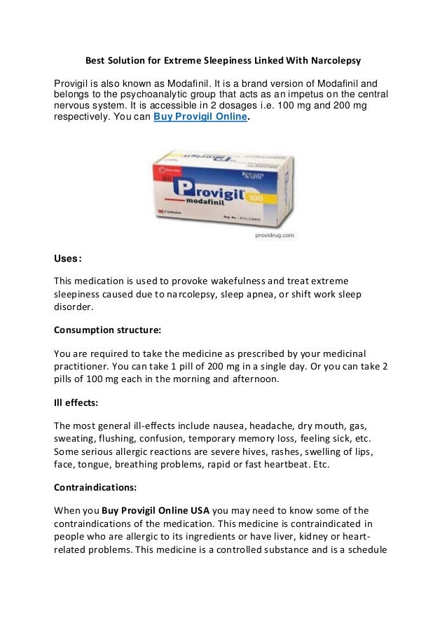 Provigil Online Prescription