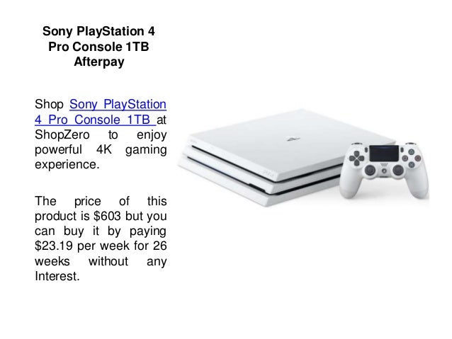 ps4 with afterpay