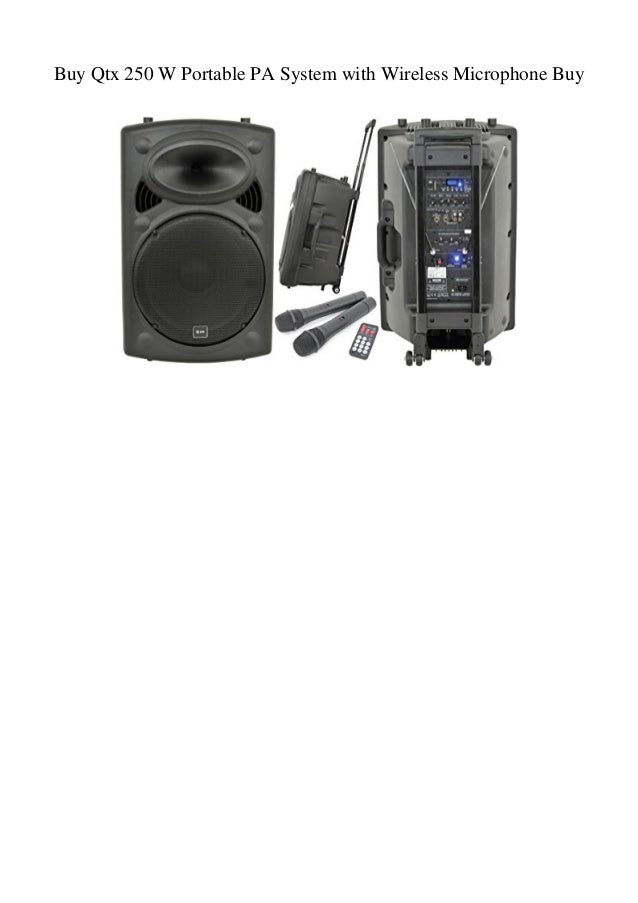 pa system with wireless microphone
