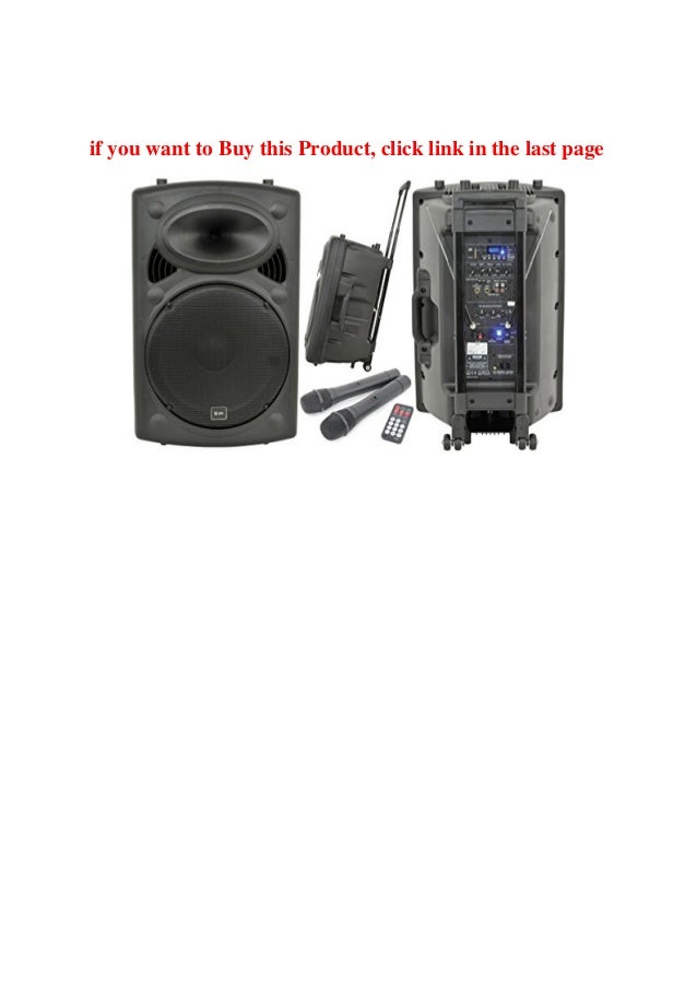 small pa system with wireless microphone