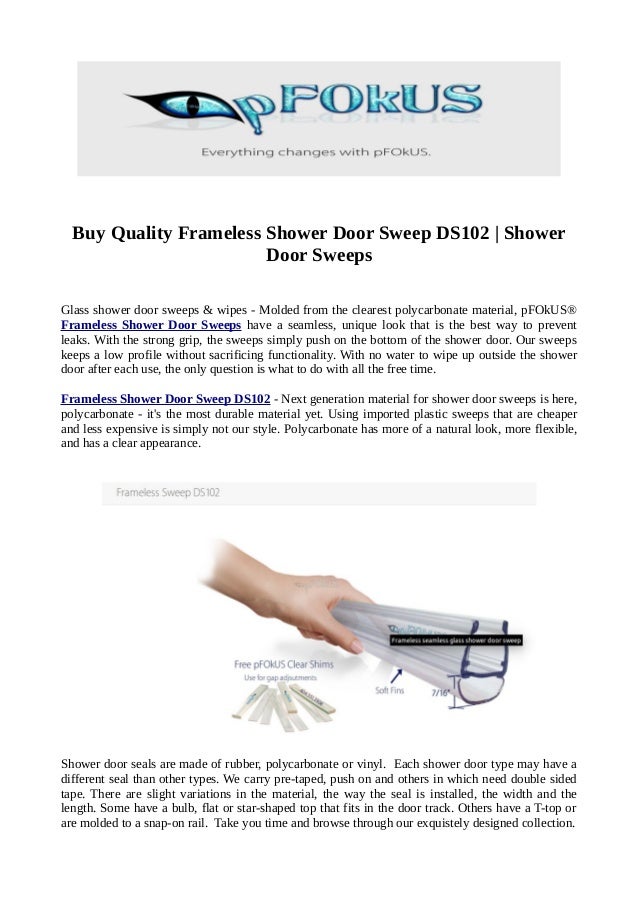 Buy Quality Frameless Shower Door Sweep Ds102 Shower Door Sweeps