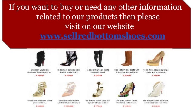 what stores sell red bottom shoes