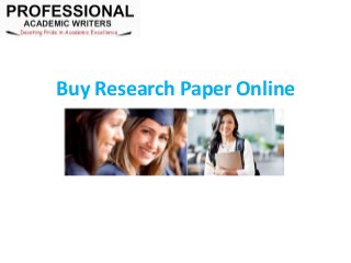 Buy Research Paper Online
 