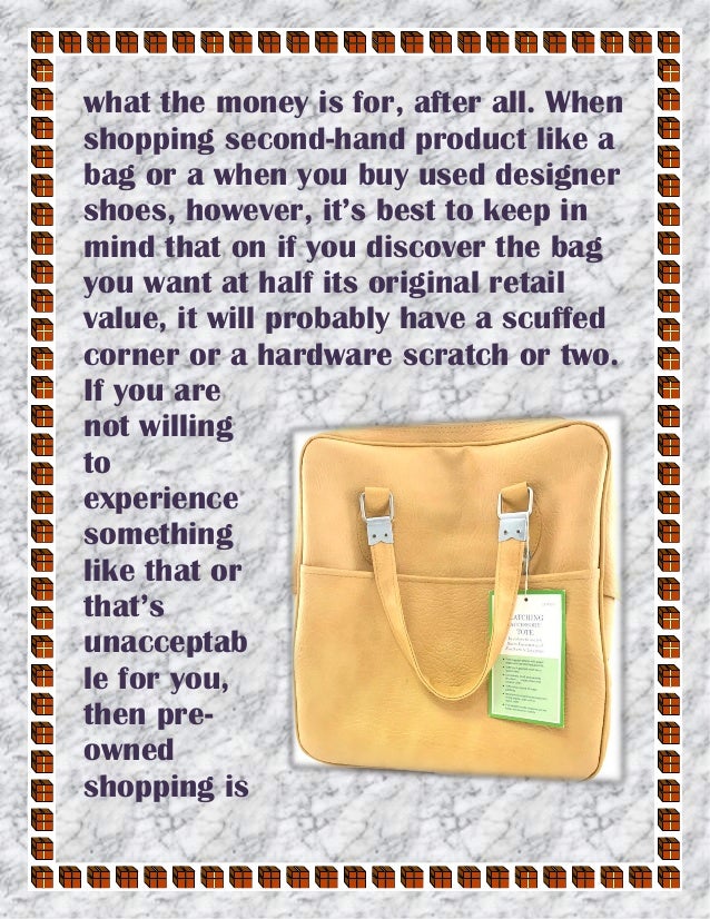 Buy Second Hand Designer Bags and Shoes