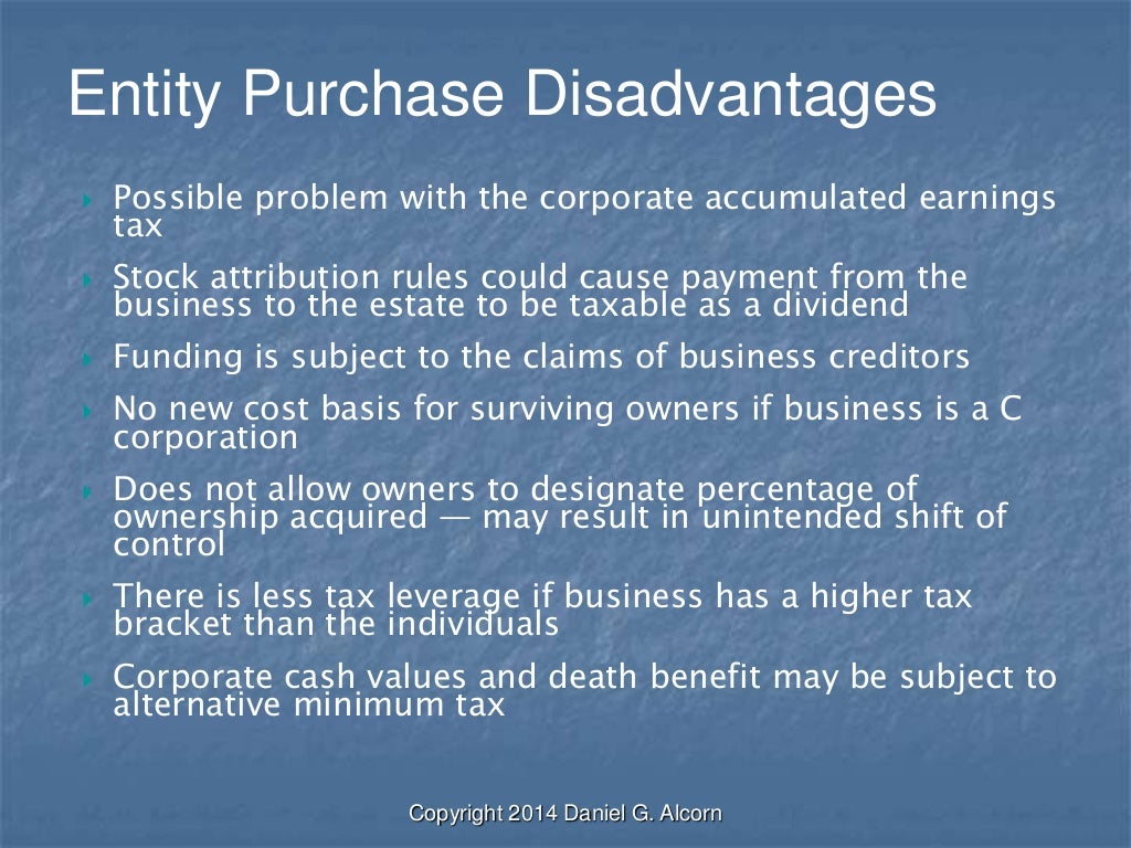 Buy Sell Agreements Funded with Life Insurance Buy Sell Agreements Funded with Life Insurance