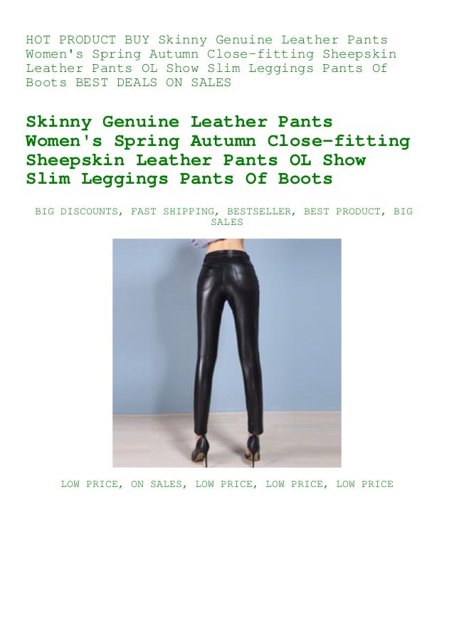 women's genuine leather pants
