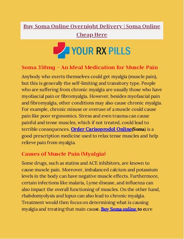 Buy soma online without a prescription