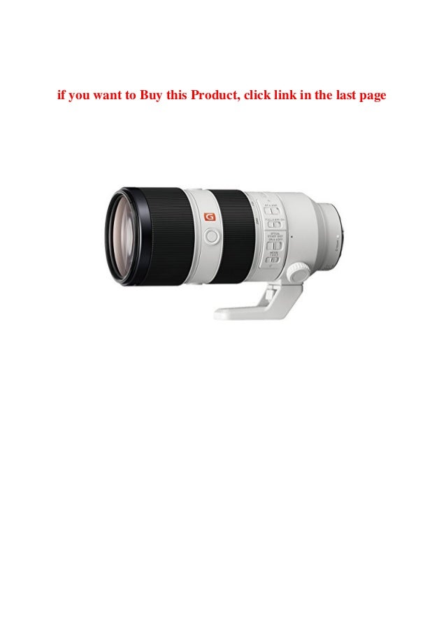 Buy Sony Sel E Mount 700gm Fe 70 0 Mm F2 8 Gm Oss Lens White Be