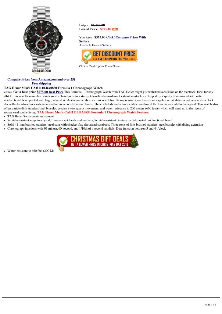 tag heuer cah1110 price