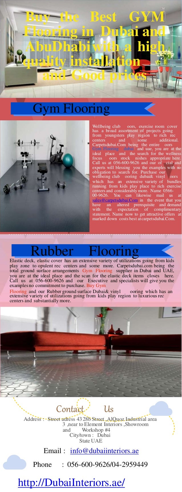 Buy The Best Gym Flooring In Dubai And Abudhabi With A High Quality I