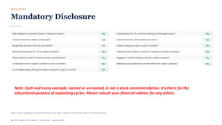 REGULATORY
Mandatory Disclosure
No
SEBI-registered Investment Adviser / Research Analyst?
NA
Financial interest in subject company(s)?
NA
Bought the security in the last one month?
No
Beneficial ownership of ≥ 1% in subject company?
No
Other material conflict of interest at time of publication?
No
Compensation from subject company in past 12 months?
No
Co-managed public offering for subject company in past 12 months?
No
Compensation for IB / merchant banking / brokerage services?
No
Compensation for other products/services?
No
Subject company a client in past 12 months?
No
Analyst served as officer / director / employee of subject company?
No
Engaged in market making activity for subject company?
No
Making any buy/sell/hold recommendation for subject company?
Note: As per regulatory requirements, data more than 3 months old has been used in this presentation.
Buy The Trough, Sell The Boom · Jiten Parmar · Aurum Capital 2
Note: Each and every example, named or un-named, is not a stock recommendation. It’s there for the
educational purpose of explaining cycles. Please consult your financial advisor for any advice.
 