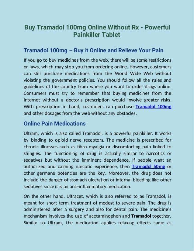 Buy tramadol 100mg online