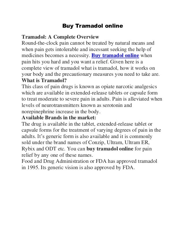 Buy online tramadol