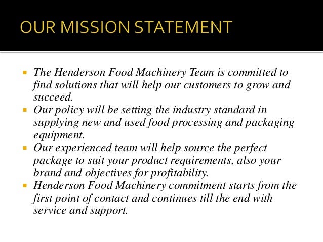 henderson food machinery limited