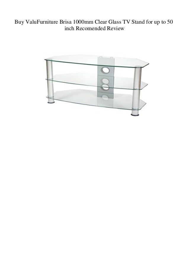 clear glass tv stand 50 inch
