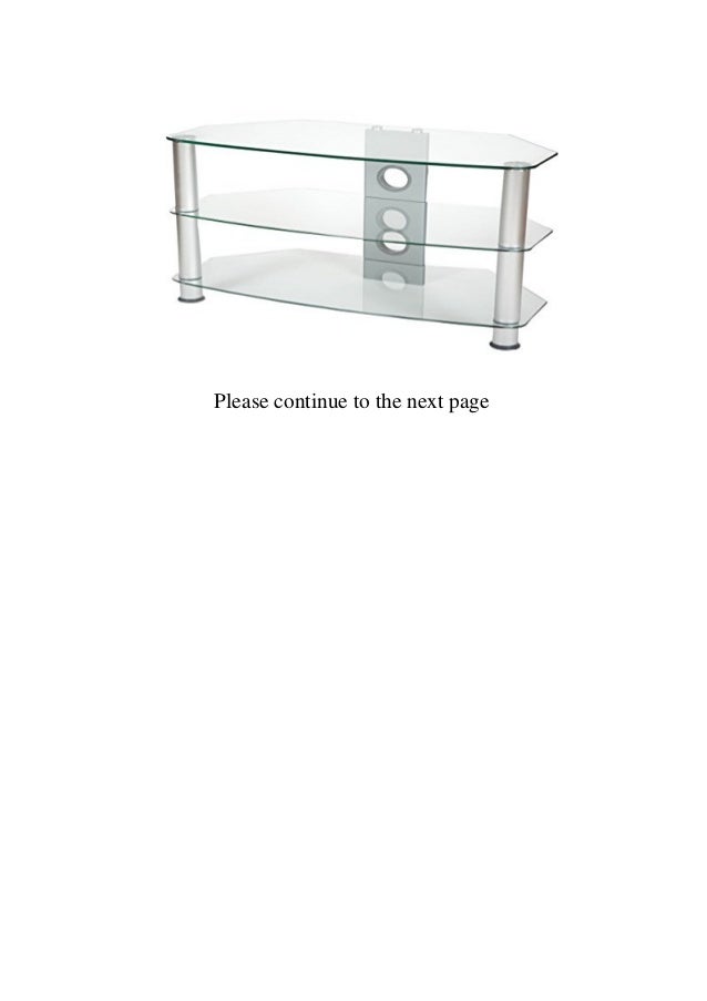 Buy Valufurniture Brisa 1000mm Clear Glass Tv Stand For Up To 50 Inch