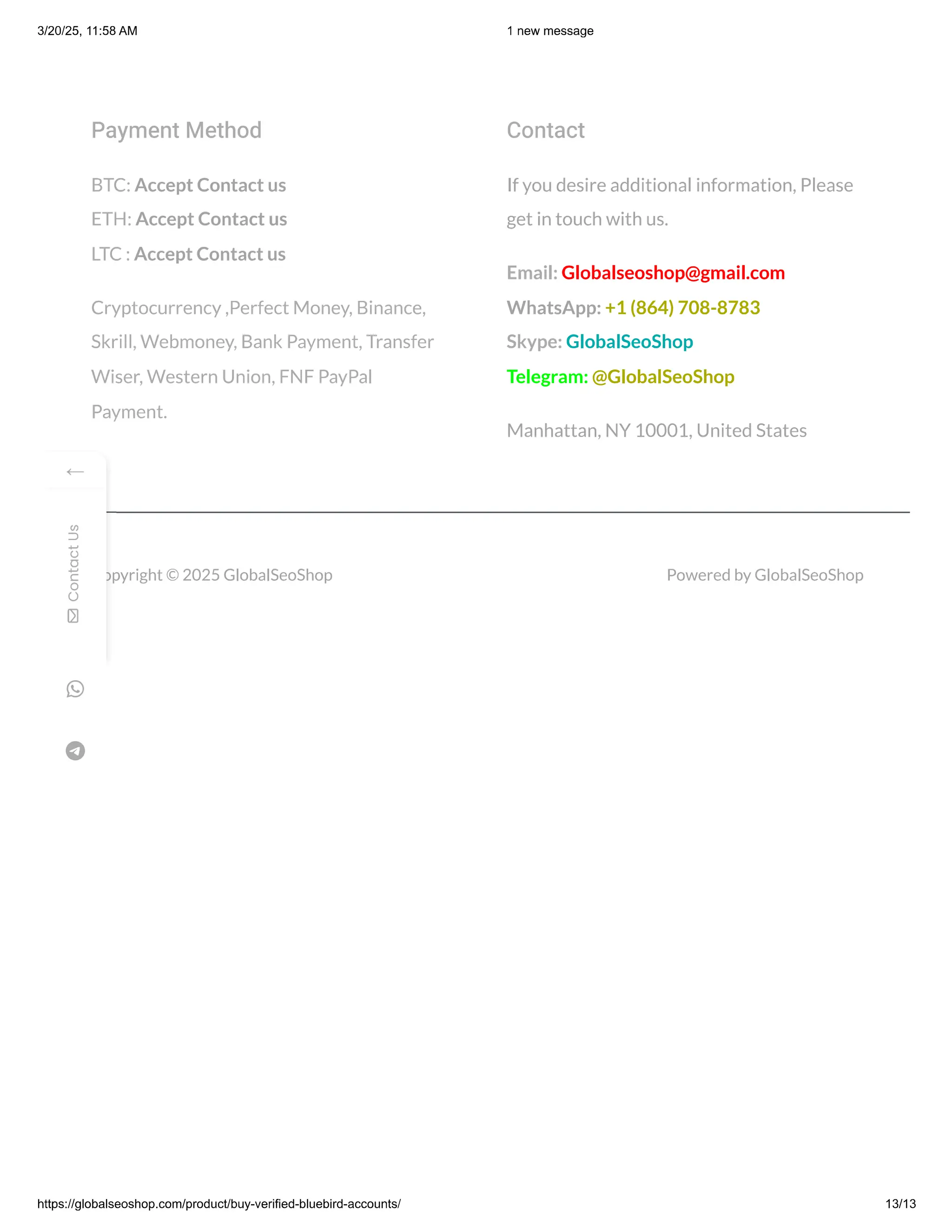 Buy Verified Bluebird Accounts From GlobalSeoShop.pdf