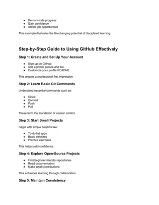 Educational Guide to GitHub Accounts: Learning, Collaboration, and ...