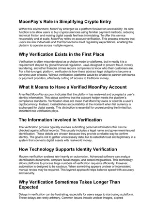 Comprehensive Guide to Verified MoonPay Accounts in 2026: Security ...