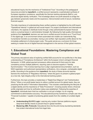 Mastering Verified N26 Accounts for Non-Profit Global Impact in 2026 | PDF