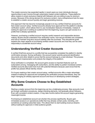 Buy Verified OnlyFans Accounts for Fast Creator Account Setup.docx