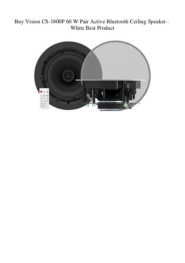 Buy Vision Cs 1800p 60 W Pair Active Bluetooth Ceiling Speaker Whit