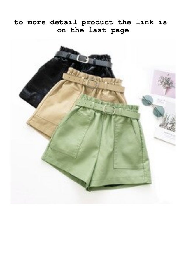 green ladies shorts