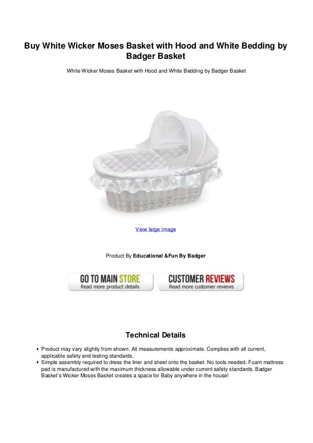 white wicker moses basket