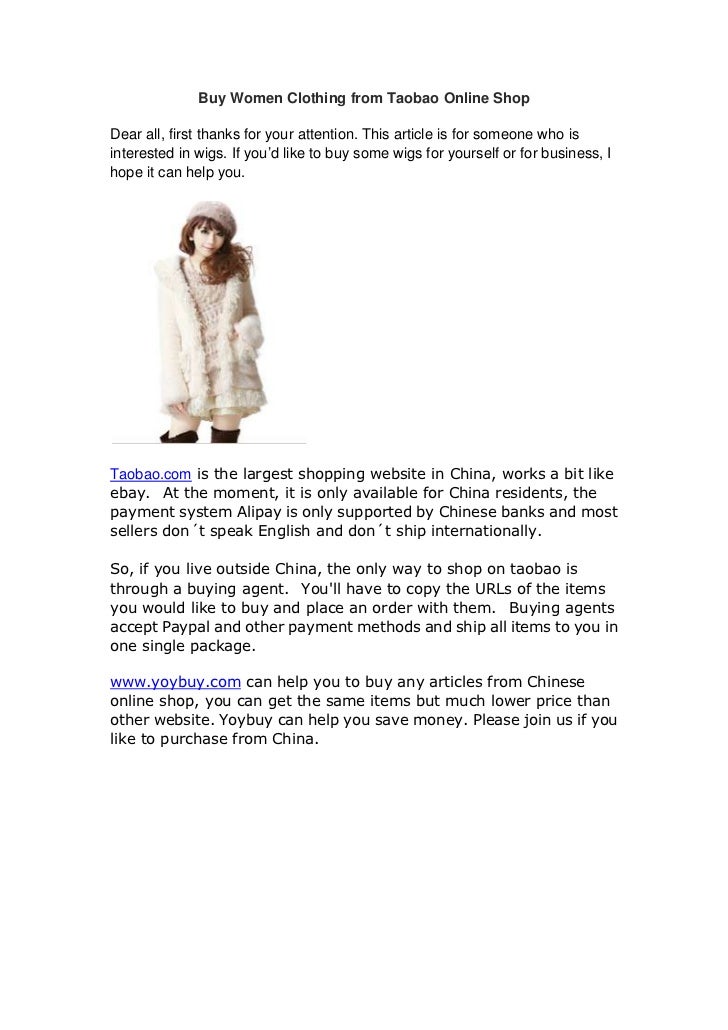 chinese website to buy clothes