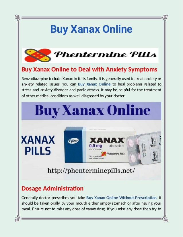 Xanax online without perscription
