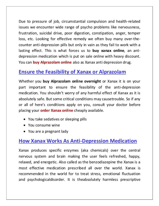 Buy Xanax No Prescription Cheap