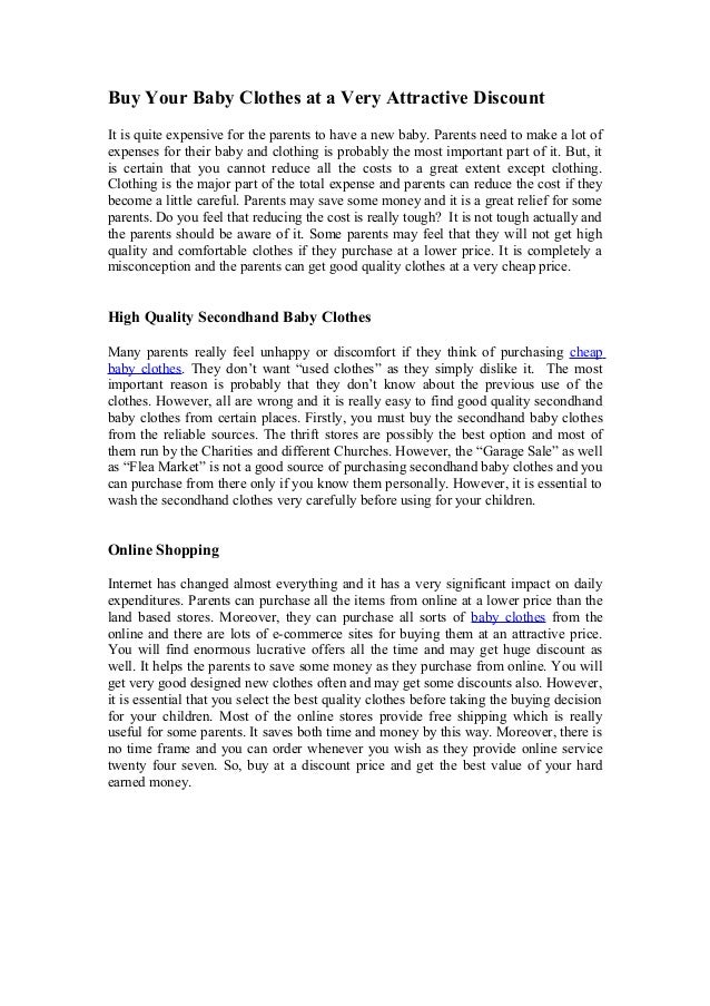 discount baby clothes