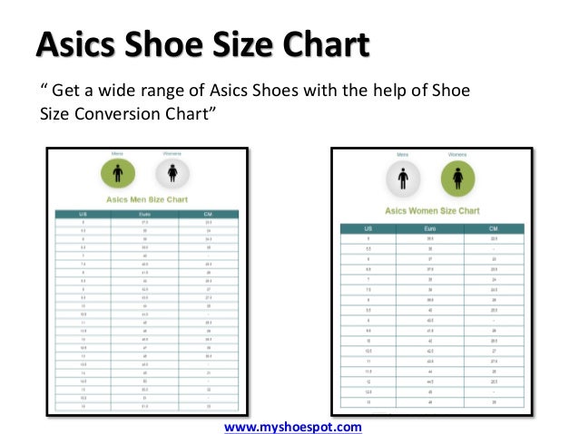 asics shoes width chart