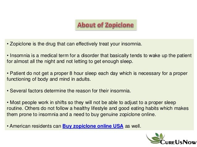Buy zopiclone usa