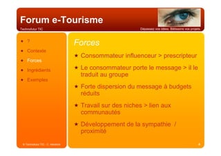 Buzz marketing dans l'e-tourisme - Christophe Hendrick