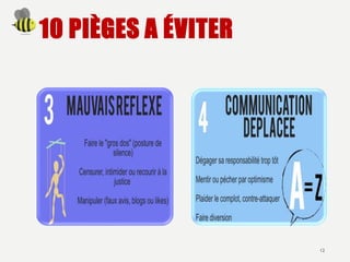 10 PIÈGES A ÉVITER
12
 