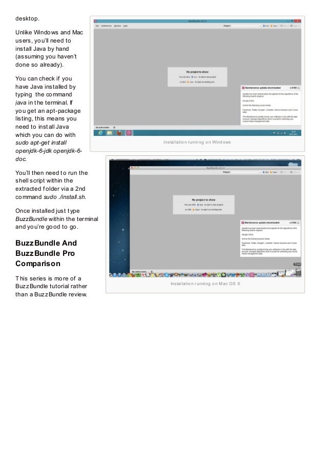 buzzbundle basic first steps