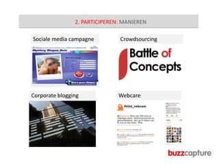 Wie?GRATIS TOOLS  SOCIALE MEDIA MONITORINGVoordeel: gratis & snelle checkNadeel:geen trendinzichten / grafieken