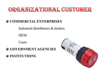 COMMERCIAL ENTERPRISES
    Industrial distributors & dealers
    OEM
    Users
GOVERNMENT AGENCIES
INSTITUTIONS
 