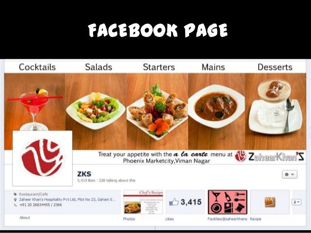 restaurant page