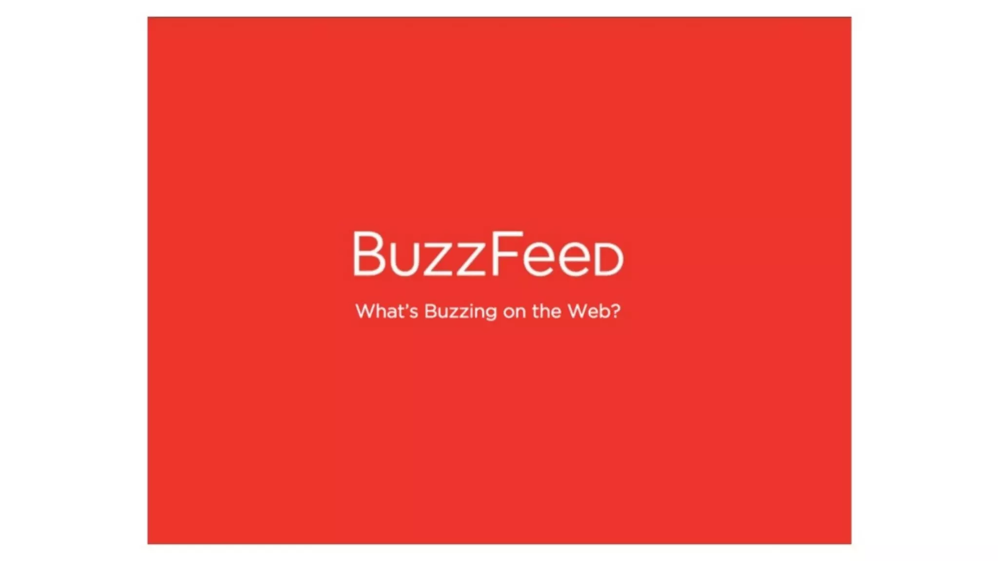 BuzzFeed Pitch Deck