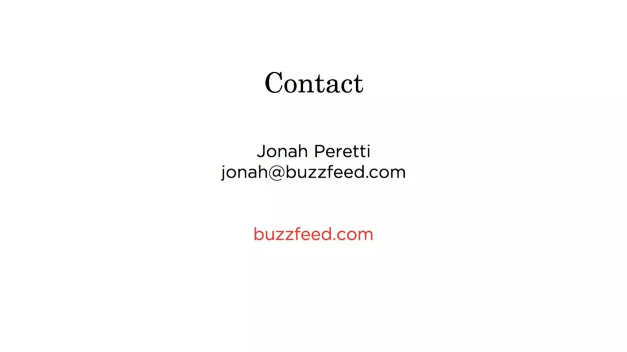 BuzzFeed Pitch Deck