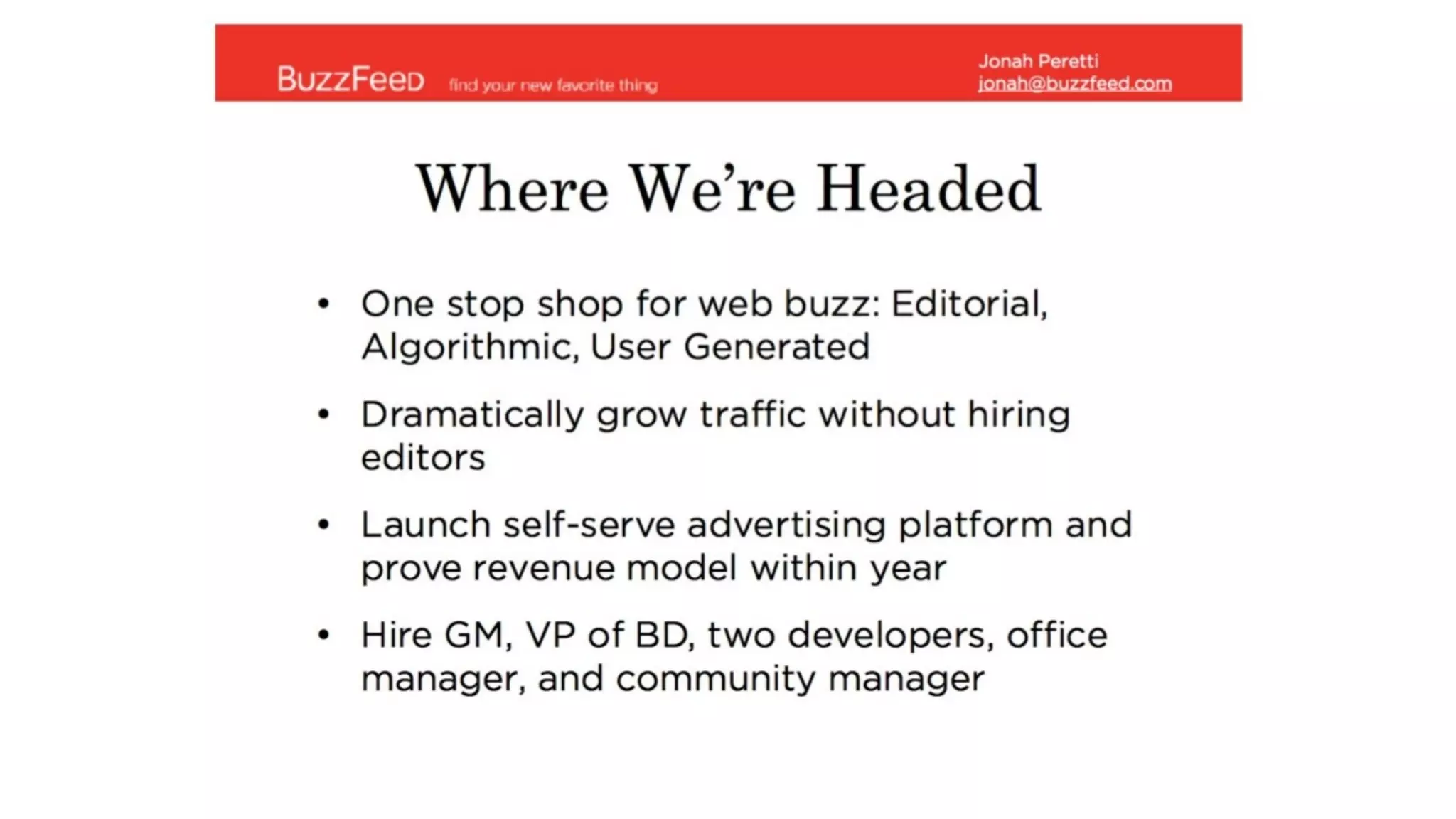 BuzzFeed Pitch Deck