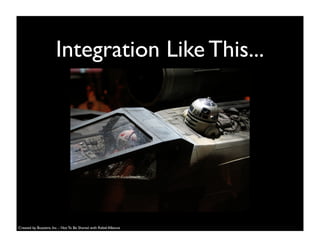 Integration Like This...
Created by Buzzient, Inc. - Not To Be Shared with Rebel Alliance
 