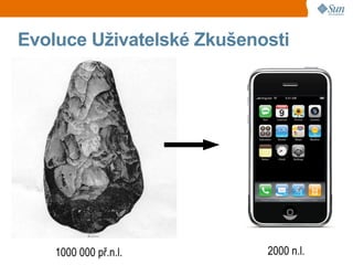 Evoluce Uživatelské Zkušenosti




    1000 000 př.n.l.       2000 n.l.
 
