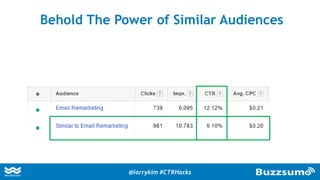 Behold The Power of Similar Audiences
@larrykim #CTRHacks
 
