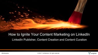 How to Ignite Your Content Marketing on LinkedIn
LinkedIn Publisher, Content Creation and Content Curation
 