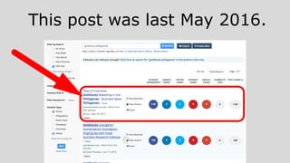 This post was last May 2016.
 