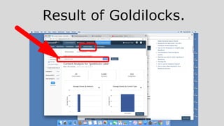 Result of Goldilocks.
 